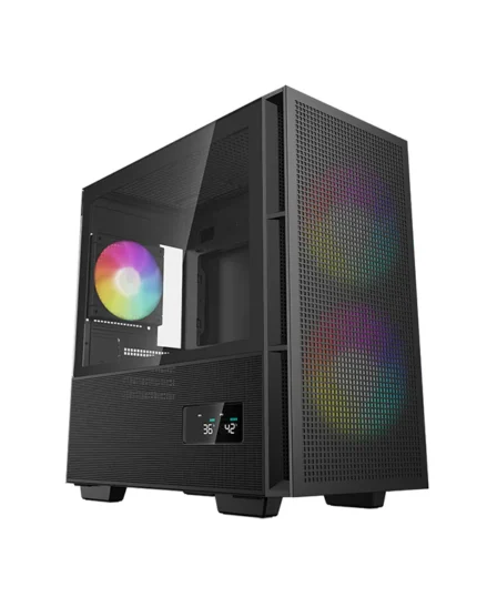DEEPCOOL CASE CH360 DIGITAL BLACK ARGB 3 FANS