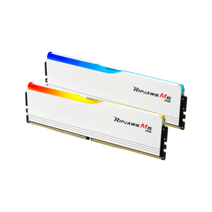 G.SKILL RIPJAWS M5 RGB DDR5 32GB (2X16GB) 5600MHZ DESKTOP MEMORY - WHITE