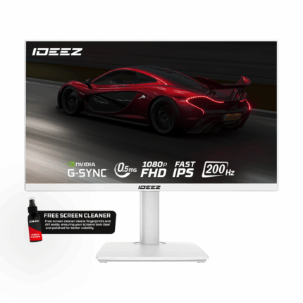 IDEEZ IDF24200W 24′” FHD, FAST IPS, 200HZ, 0.5MS WHITE GAMING MONITOR